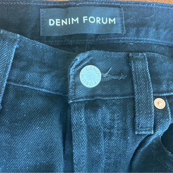 Aritzia Denim Forum The Bonet High Rise Loose Distressed Jeans Women’s 25 Black - Picture 10 of 12